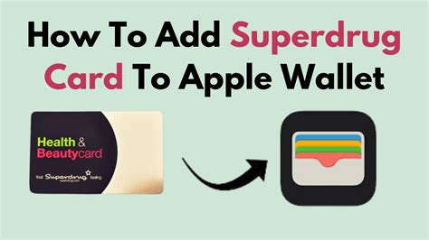 superdrug card for apple wallet.